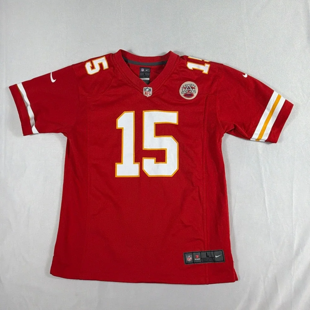 Nike Kansas City Chiefs Patrick Mahomes Jersey Youth Kids Red Size L 14-16